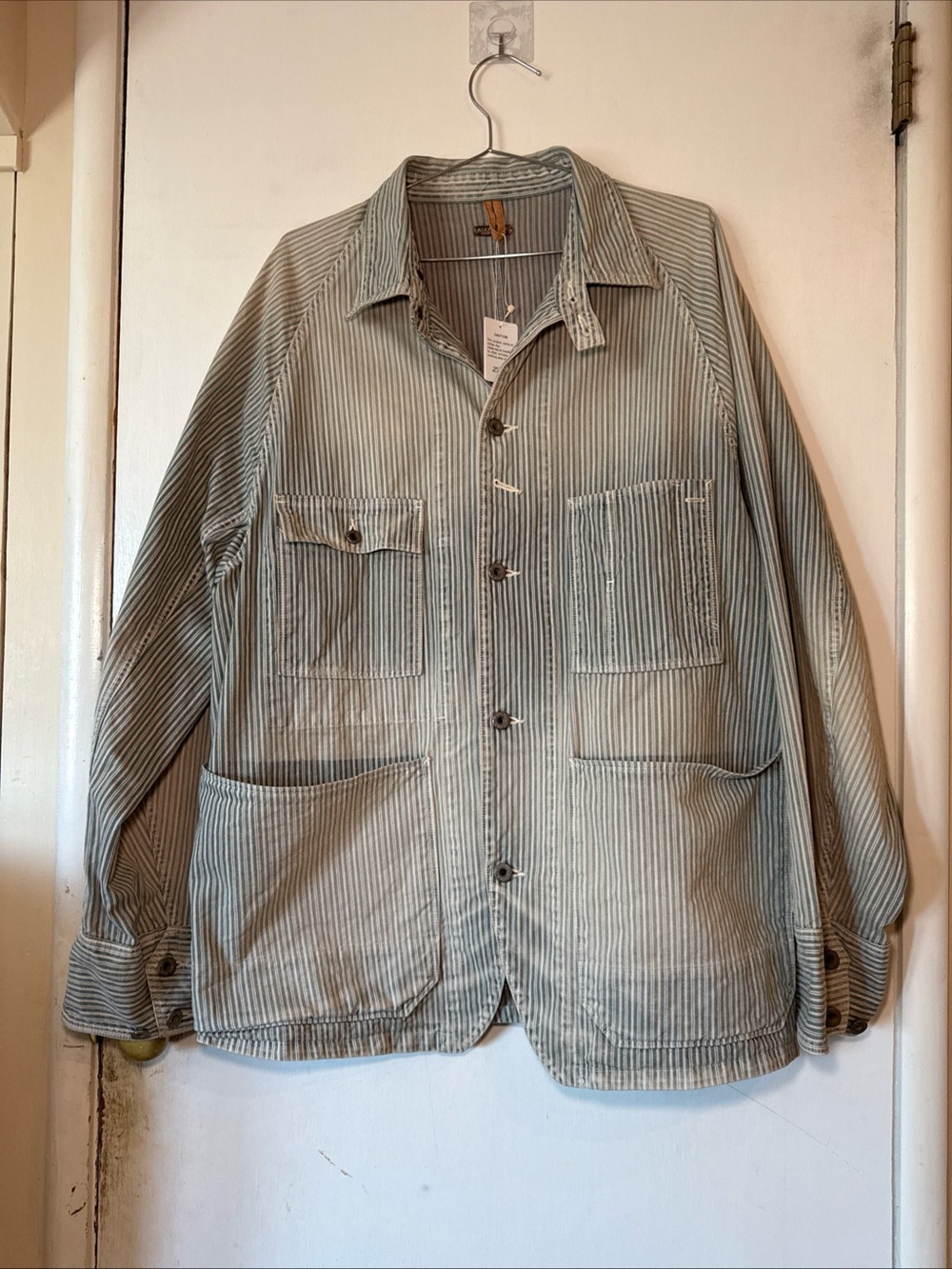 NWT Kapital brand Liberty Hickoree Cactus Coverall Unisex Japan Jacket Men's XXL